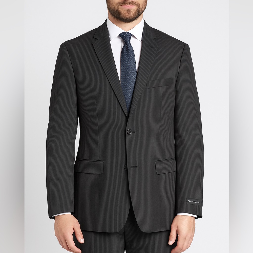 NEW Alberto Cardinali S200 Slim Fit Suit Blazer in Black, Size 40L, Retail $199